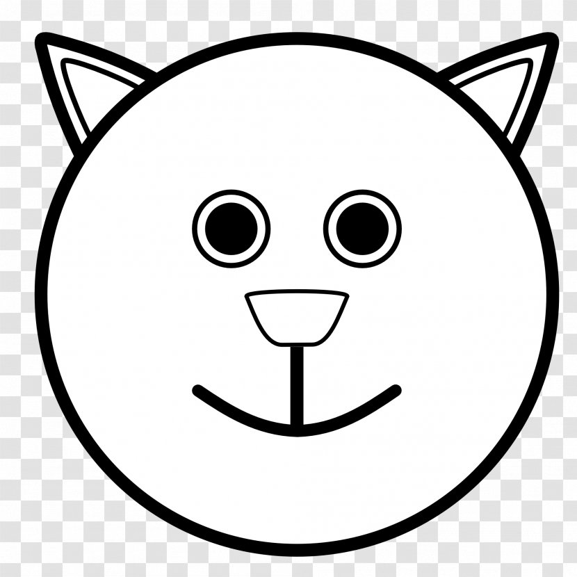 Smiley Coloring Book Emoticon Face - Line Art Transparent PNG