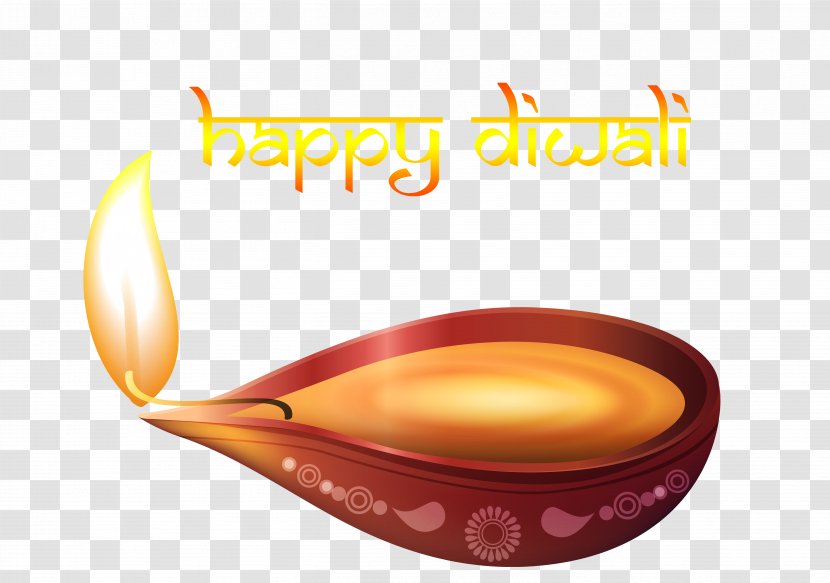 Diwali Diya Clip Art - Navaratri - Beautiful Happy Candle Image Transparent PNG