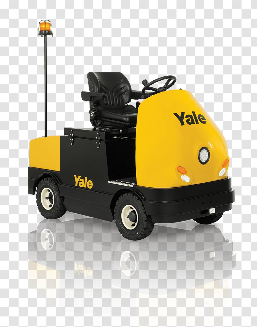 Forklift Tractor Yale Materials Handling Corporation Towing Material - Yellow Transparent PNG