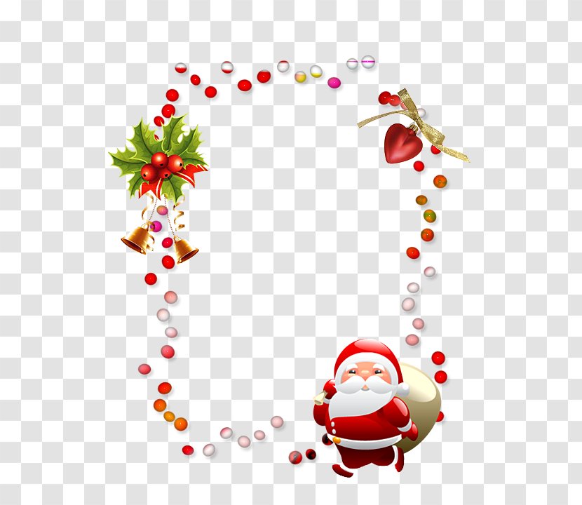 Santa Claus Christmas Clip Art - Illustration - Decoration Border Transparent PNG