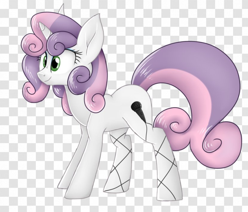 Pony Sweetie Belle Horse Drawing - Watercolor - Silhouette Transparent PNG