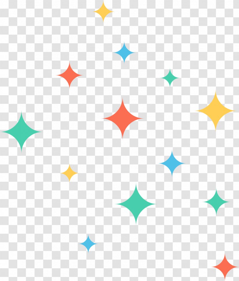 Circle Point Shape Pattern - Hand Painted Colorful Star Dots Transparent PNG