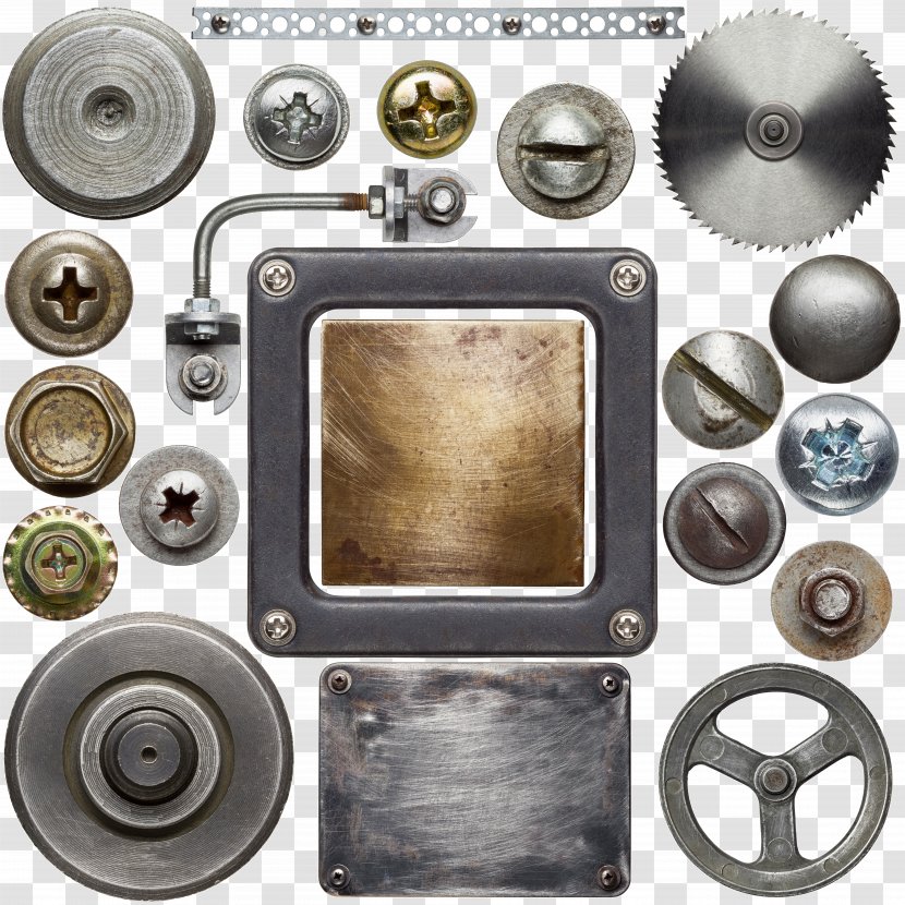 Screw Texture Metal Stock Photography Nut - Royaltyfree - Mechanical Gear Parts Collection Transparent PNG