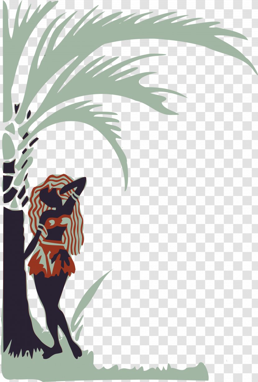 Tree Poster Art Clip - Tropical Style Transparent PNG