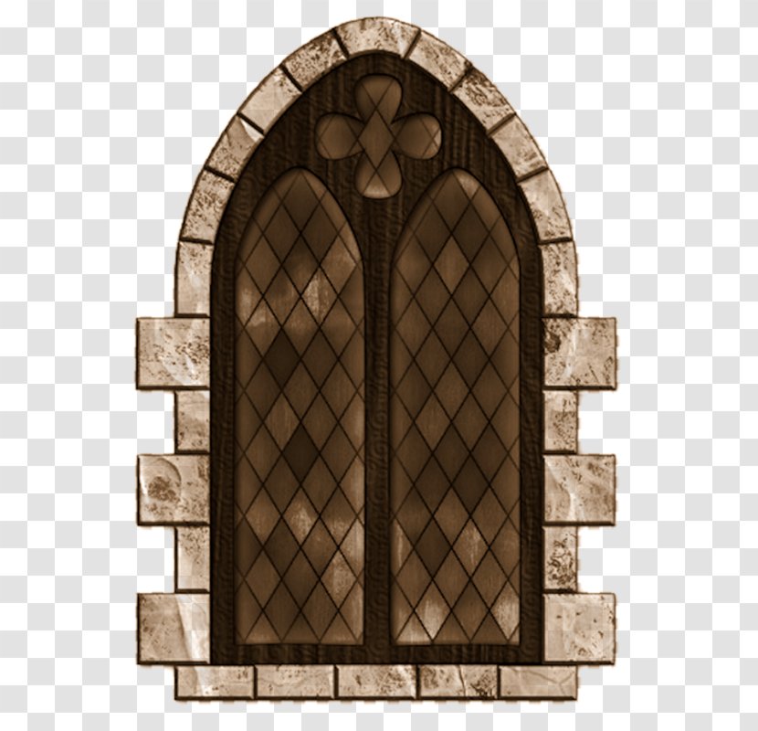 Window Door Middle Ages Stained Glass Image - Medieval Architecture Transparent PNG