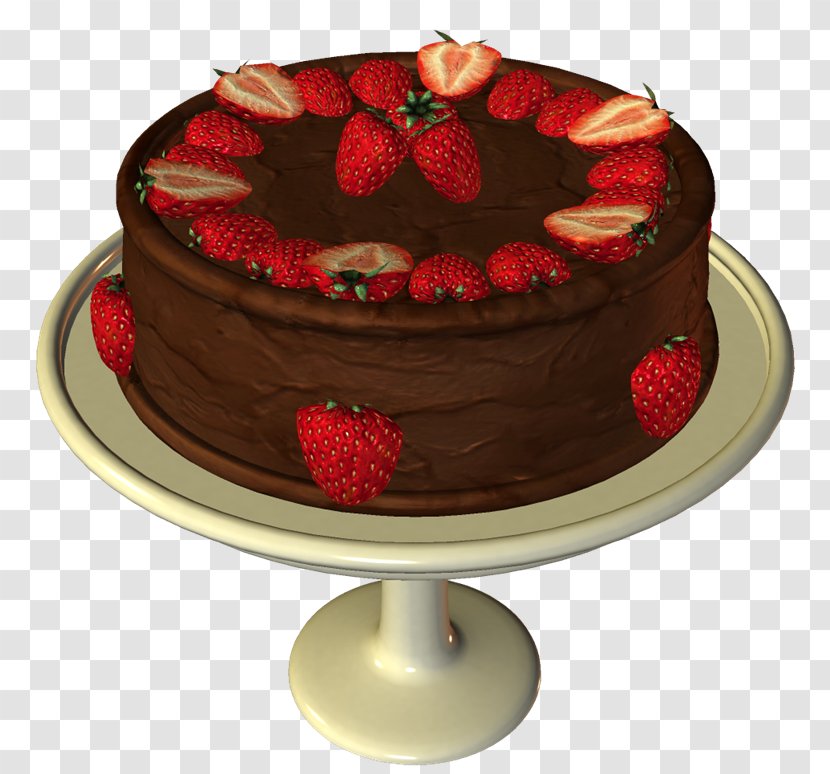 Chocolate Cake Torte Tart Birthday Torta - Dessert Transparent PNG