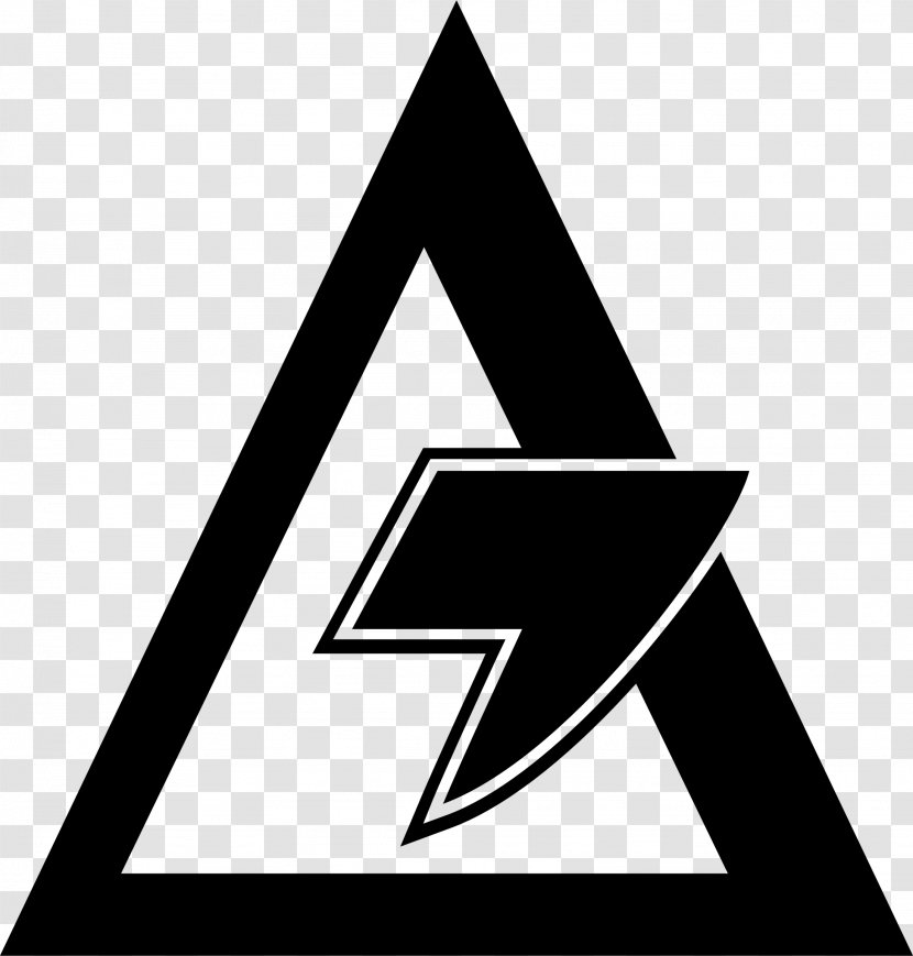 Logo Triangle Brand - Black M - Akita Transparent PNG
