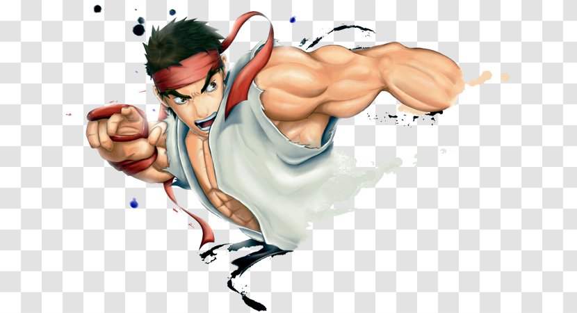 Ryu Street Fighter X Tekken Super IV: Arcade Edition M.U.G.E.N - Watercolor - II: The World Warrior Transparent PNG