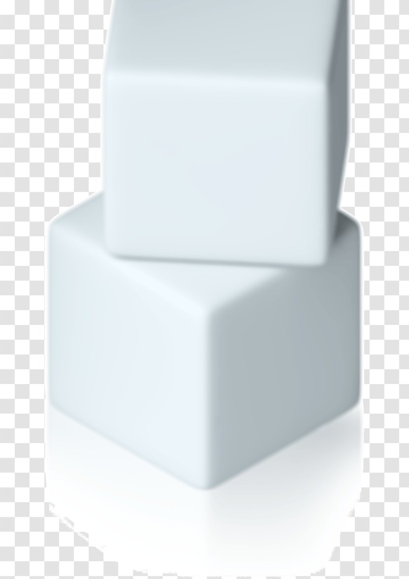 Rectangle - Stacked Superposed Pure White Cube Transparent PNG