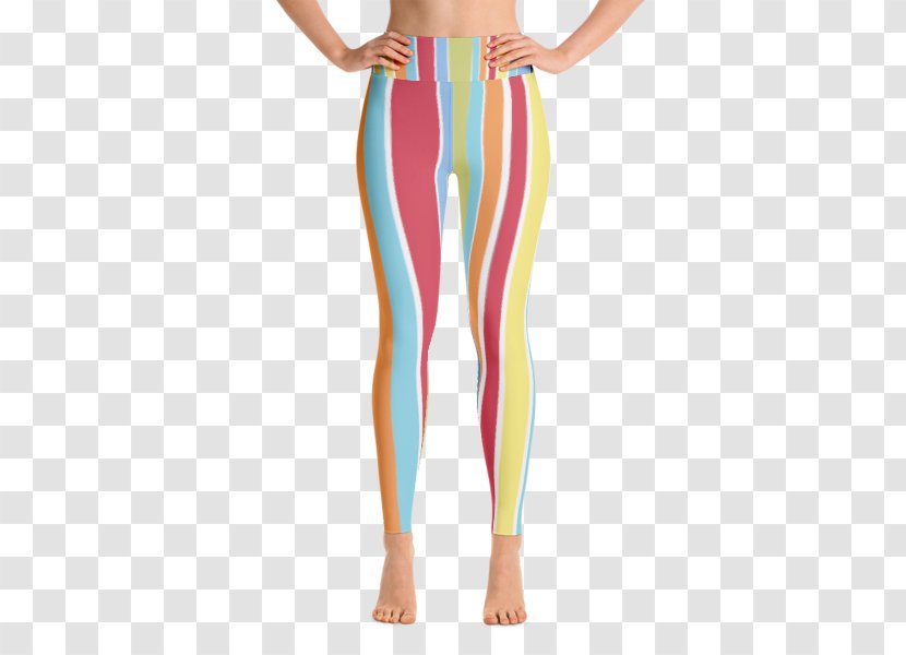Yoga Pants Clothing Leggings - Frame - Striped Material Transparent PNG