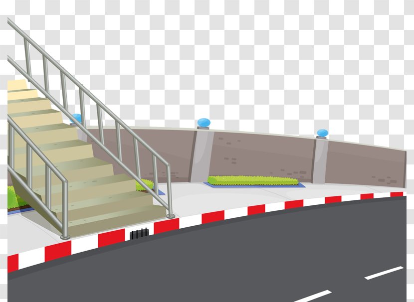 Royalty-free Clip Art - Drawing - Roadside Stairs Transparent PNG