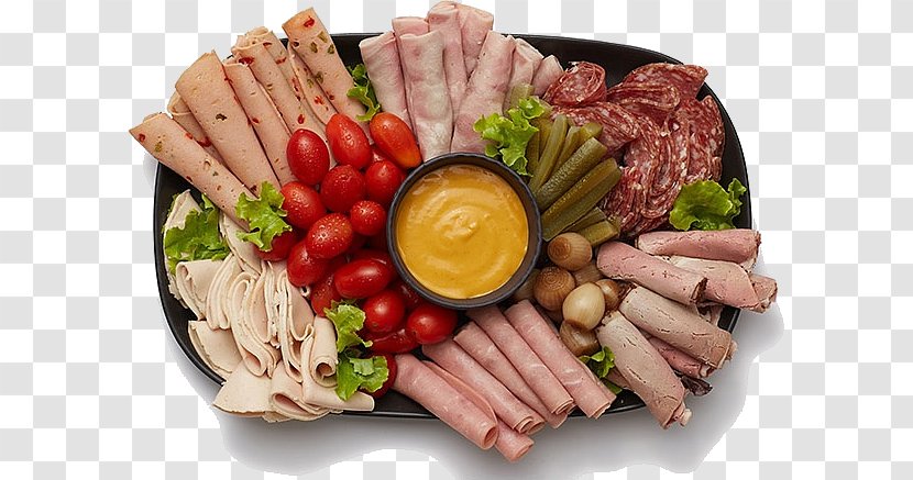 Kielbasa Barbecue Delicatessen Hors D'oeuvre Lunch Meat - Dish - Catering Menu Transparent PNG