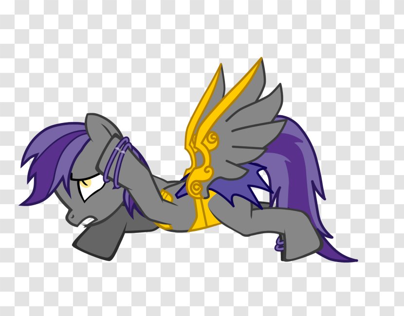 Pony Dragon Horse Cartoon - Purple Transparent PNG