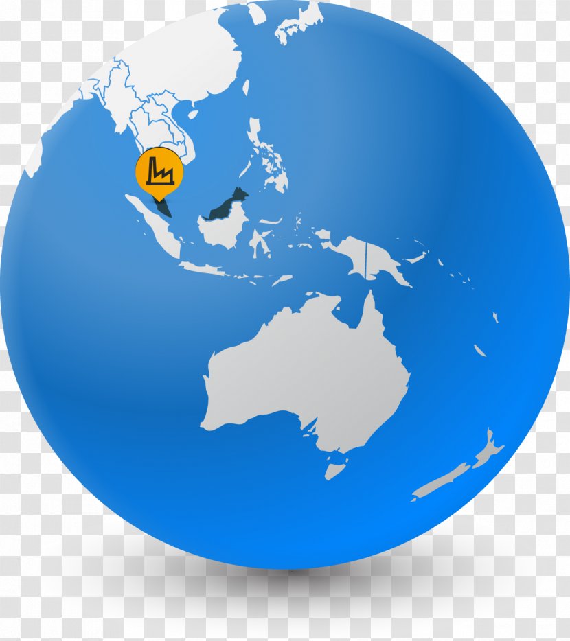 Australia Globe World Map Earth - Asia Transparent PNG