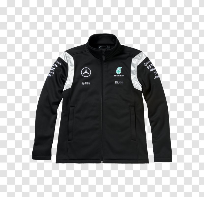 Mercedes-Benz Mercedes AMG Petronas F1 Team 2016 Formula One World Championship Jacket Daimler AG - Black - Benz Transparent PNG