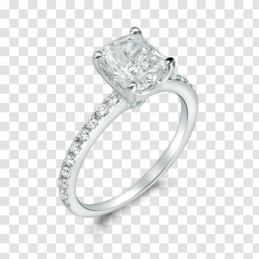 Wedding Ring Princess Cut Houston Diamond Outlet Transparent PNG
