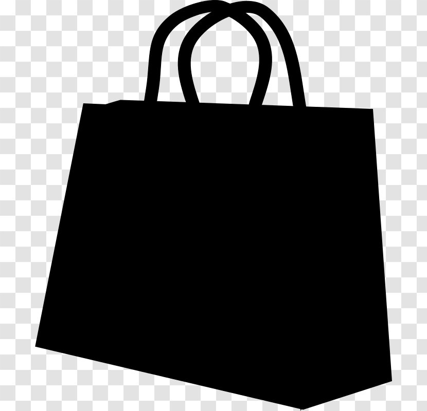 Tote Bag Black & White - M - Product Shopping Transparent PNG
