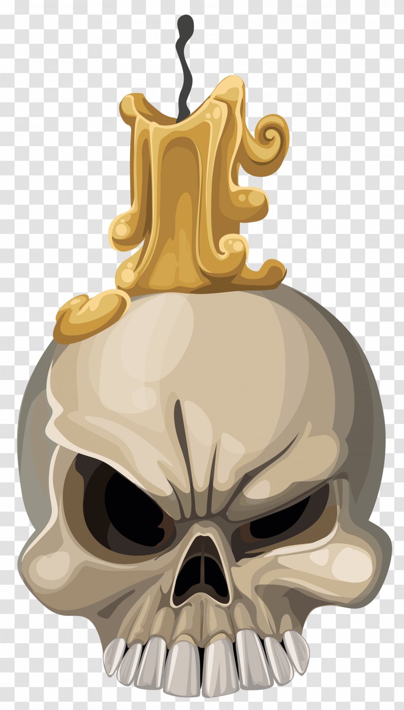 Halloween Candle Jack-o'-lantern Clip Art - Skeleton - Candles Cliparts Transparent PNG
