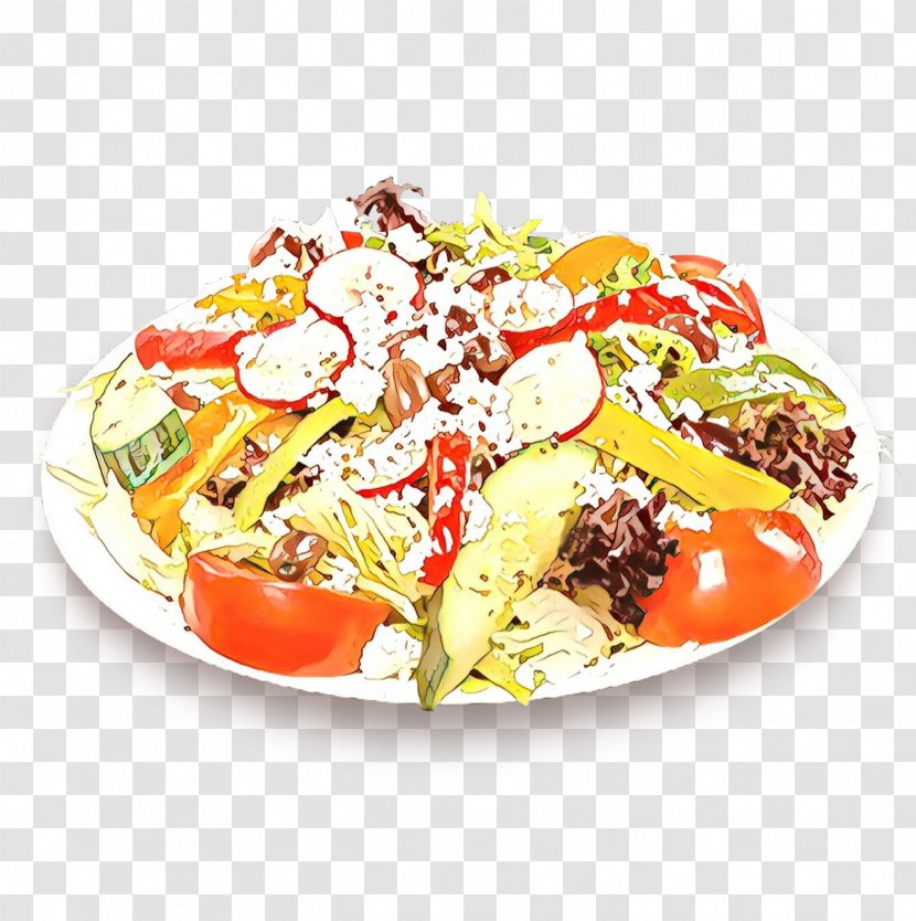 Mediterranean Cuisine Salad Vegetarian Greek Food - Dish Transparent PNG