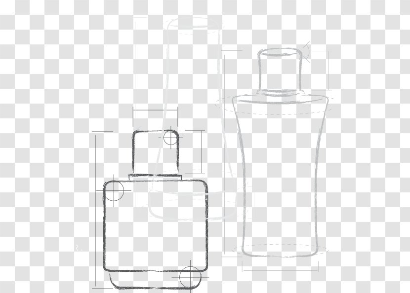 Glass Bottle Sketch - Embalagem Transparent PNG