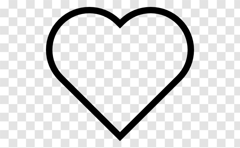 Heart Valentine's Day Black And White Clip Art - Shape Transparent PNG