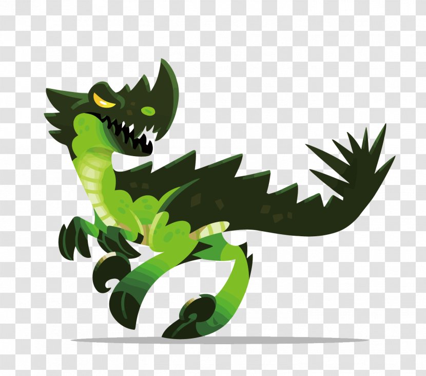 Velociraptor Green DeviantArt Illustration - Dragon - Vector Dinosaurs Transparent PNG