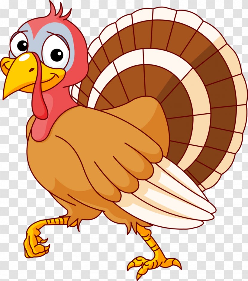 Turkey Meat Cartoon Clip Art - Rooster Transparent PNG