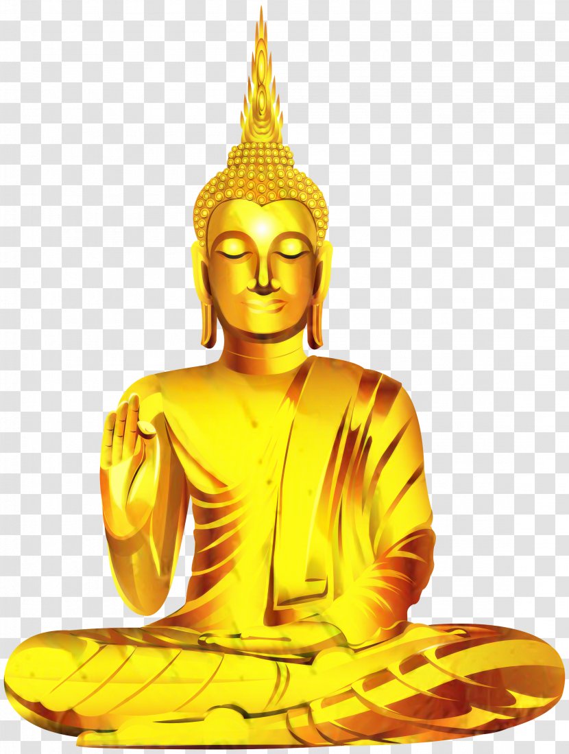 Gautama Buddha Golden Buddhism Buddharupa Little - Metal - Miracles Of Transparent PNG