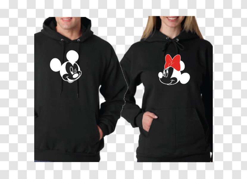 Hoodie T-shirt Minnie Mouse Mickey - Bride Transparent PNG