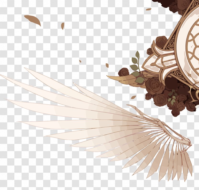 Gothic Art Architecture Illustration - Feather - Vector Wind Teapot Transparent PNG