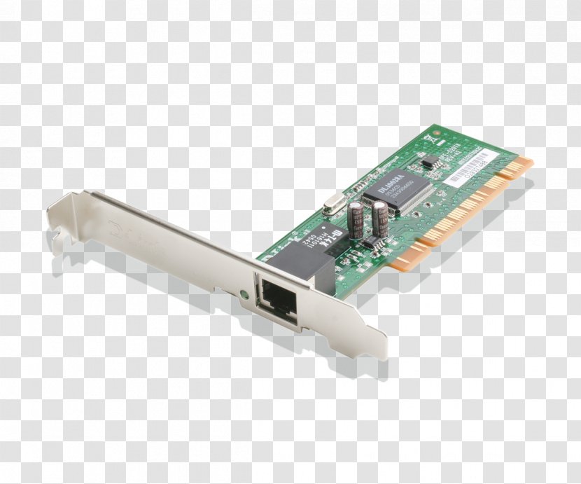 Conventional PCI Network Cards & Adapters D-Link DFE-520TX Ethernet - Wireless Interface Controller - USB Transparent PNG