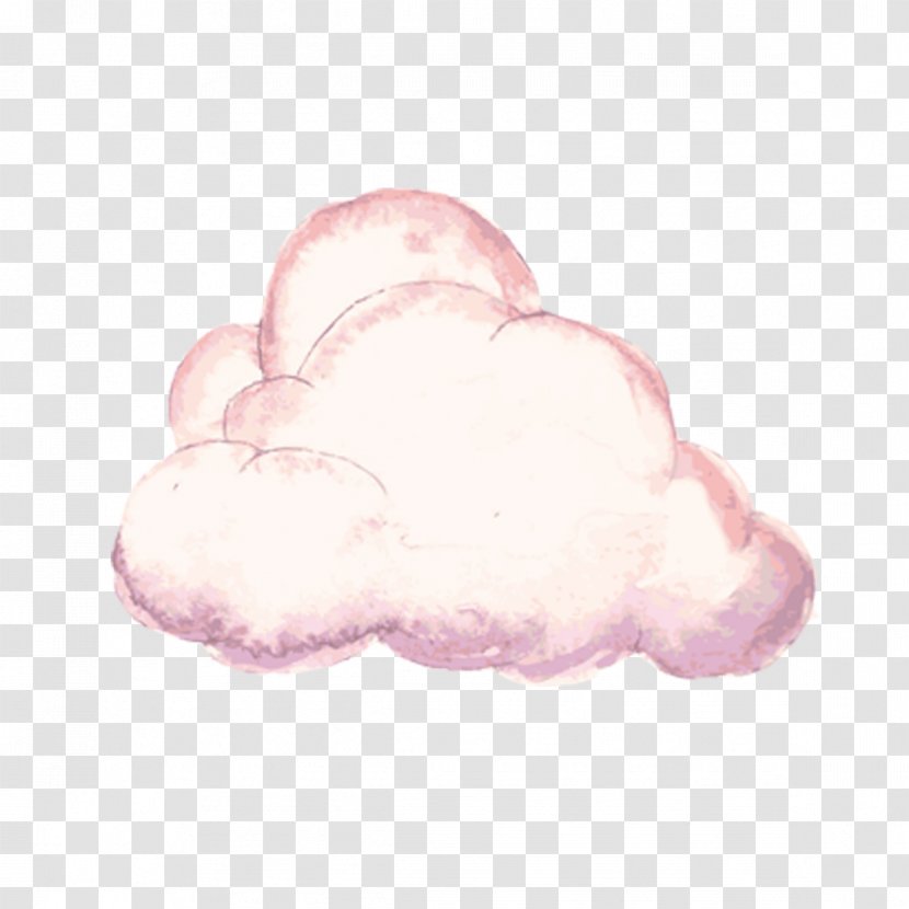 Cloud Watercolor Painting Drawing - Hand Painted Transparent PNG