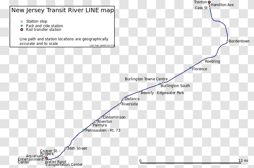 New Jersey River Line Rail Transport Bus Train - Document Transparent PNG
