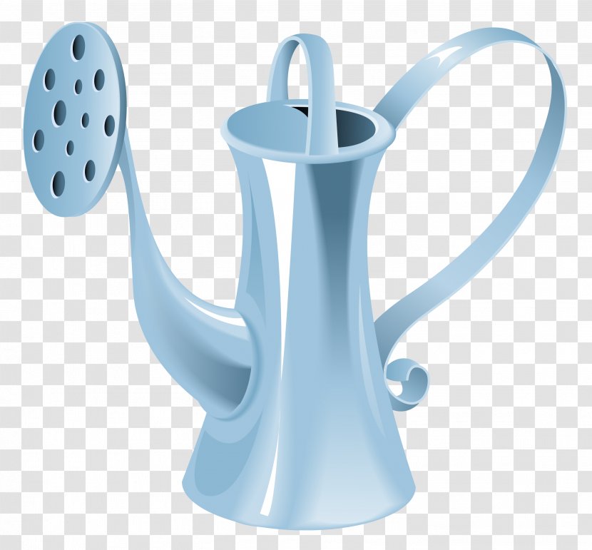 Watering Can Garden Tool Clip Art - Serveware - Blue Water Clipart Transparent PNG