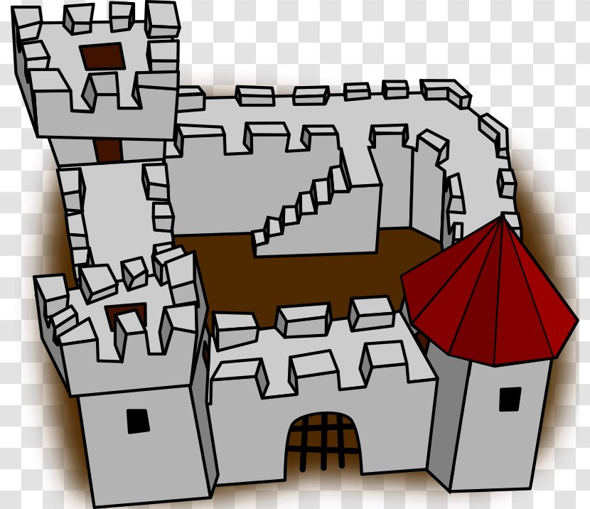 Castle Cartoon Clip Art - Drawing - Fort Log Cliparts Transparent PNG