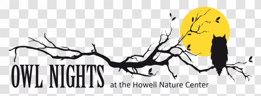 Owl Nights Howell Nature Center Graphic Design Drawing Clip Art - Silhouette - Great Horned Transparent PNG