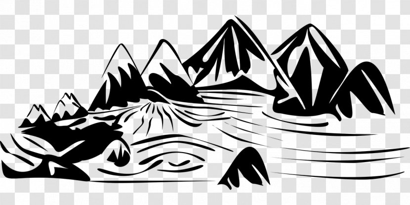 River Clip Art - Sticker - Mountaining Transparent PNG