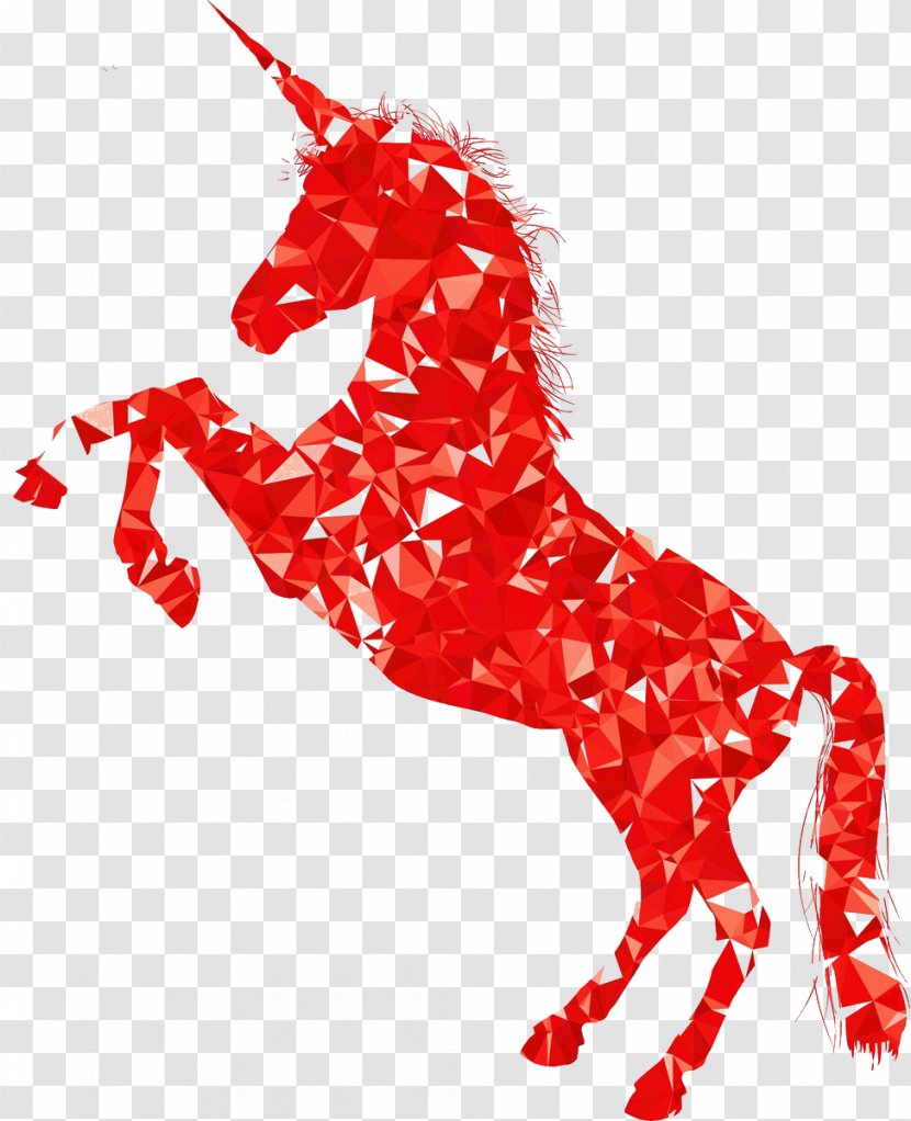 T-shirt The Lady And Unicorn Poster Printing - Pegasus - Irregular Red Transparent PNG