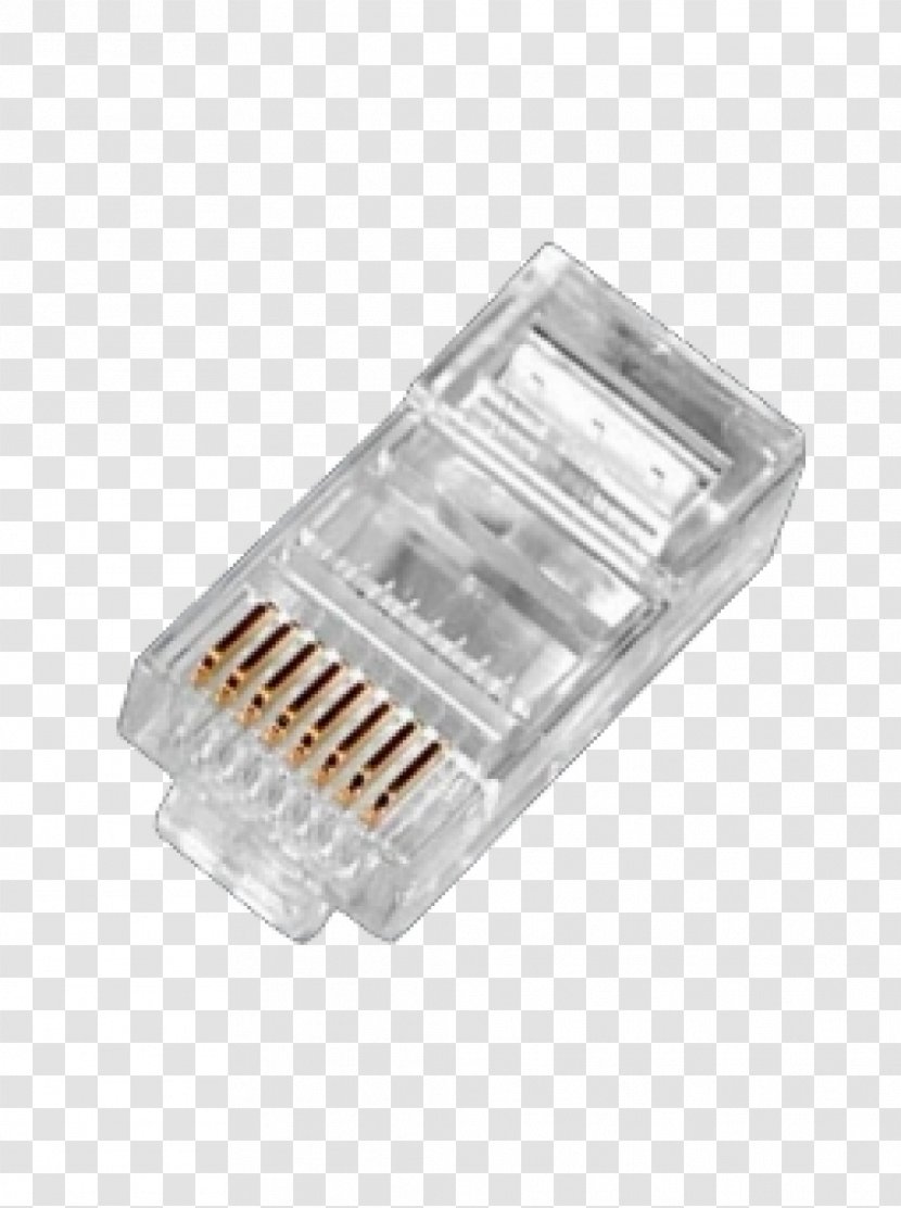 8P8C Category 5 Cable Electrical Connector Registered Jack Twisted Pair - Rj 45 Transparent PNG