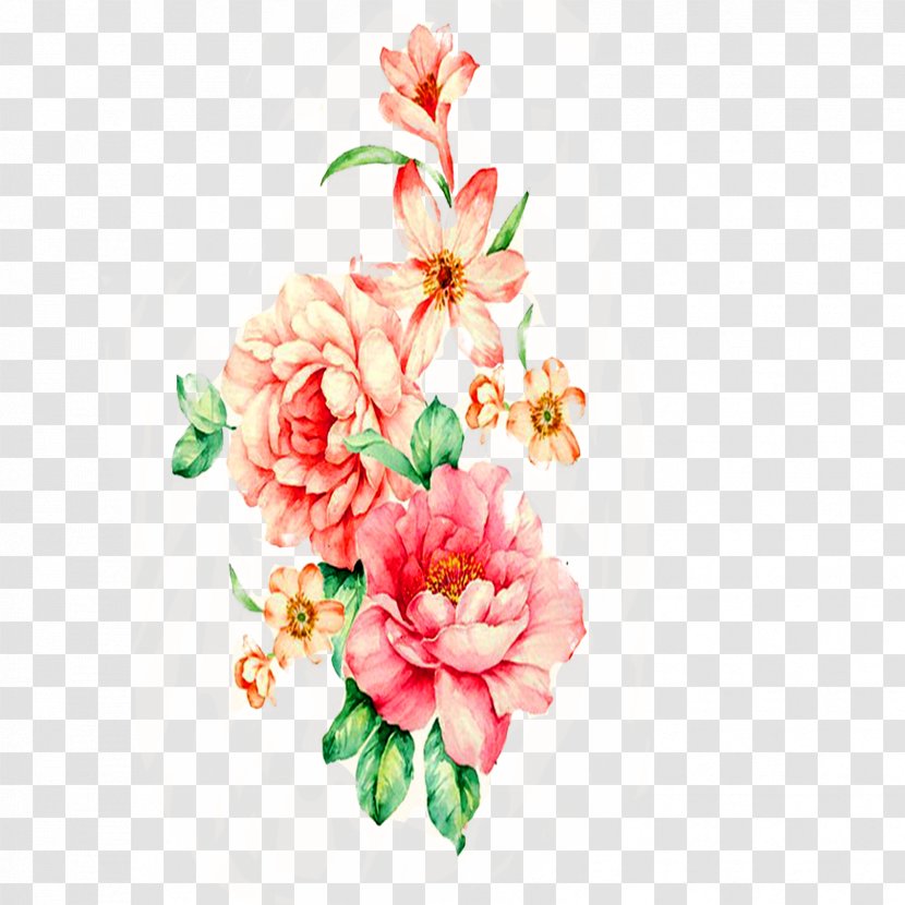 Floral Design Watercolor Painting Flower - Dahlia - Peony Transparent PNG