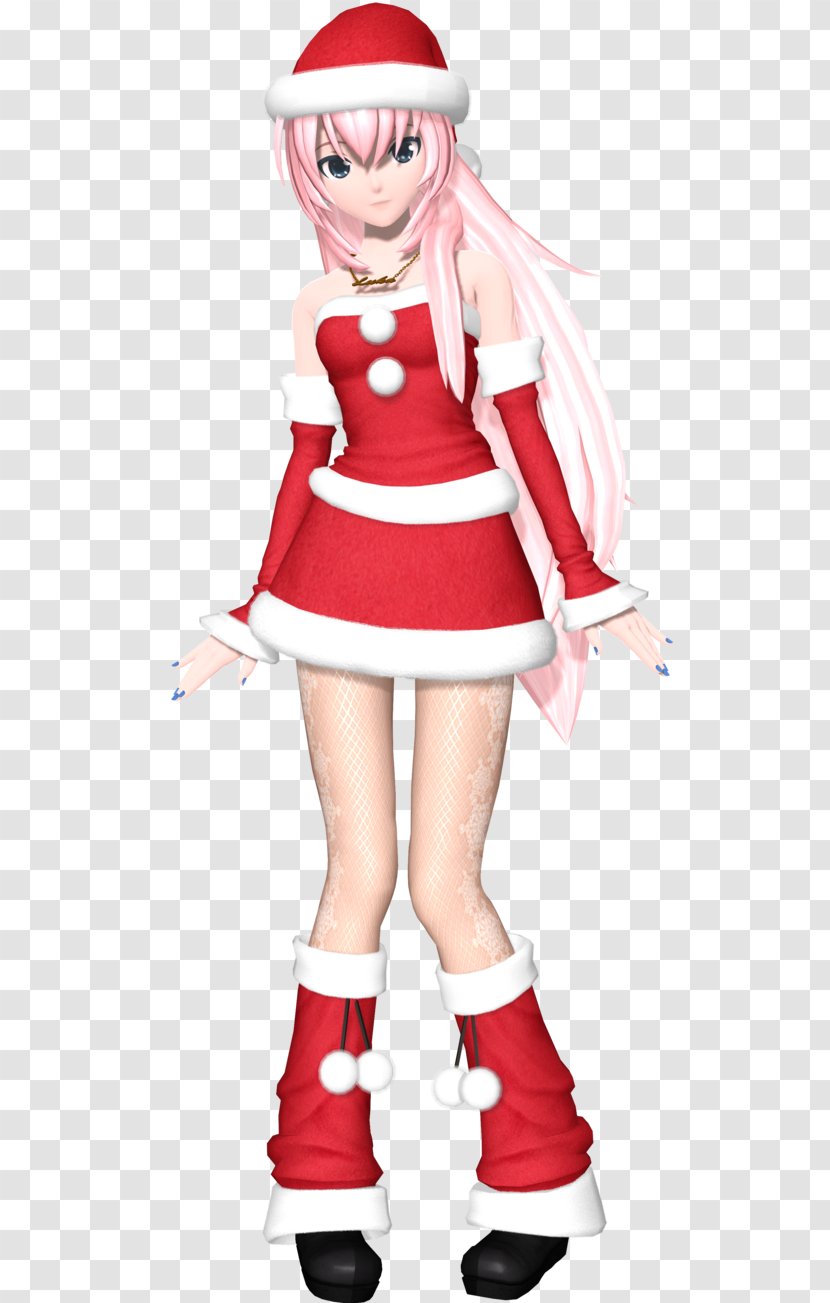 Hatsune Miku: Project DIVA Arcade Future Tone F 2nd Christmas Santa Claus - Watercolor Transparent PNG