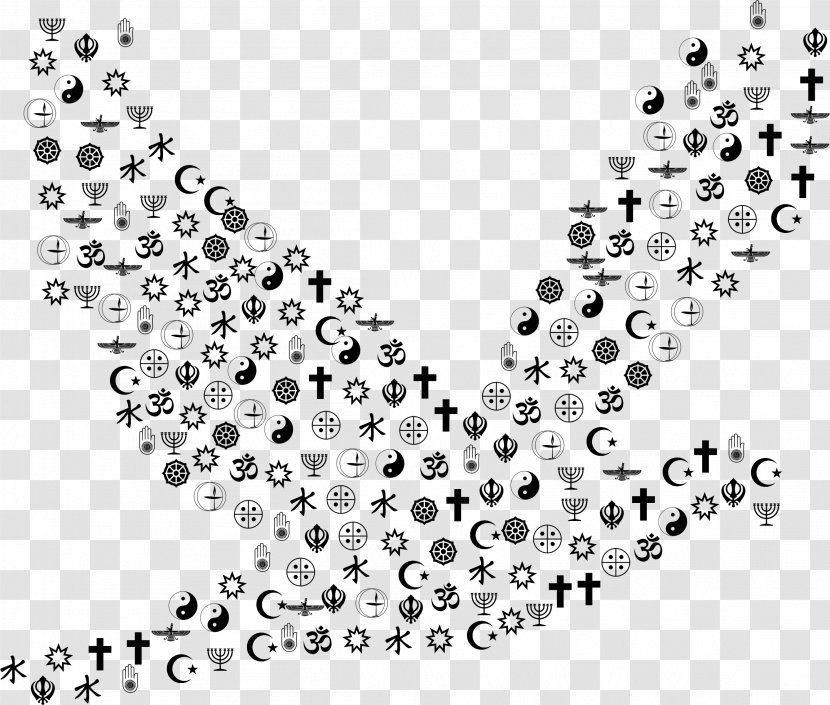 World Religions Peace Ahimsa - Art - Dove Vector Transparent PNG