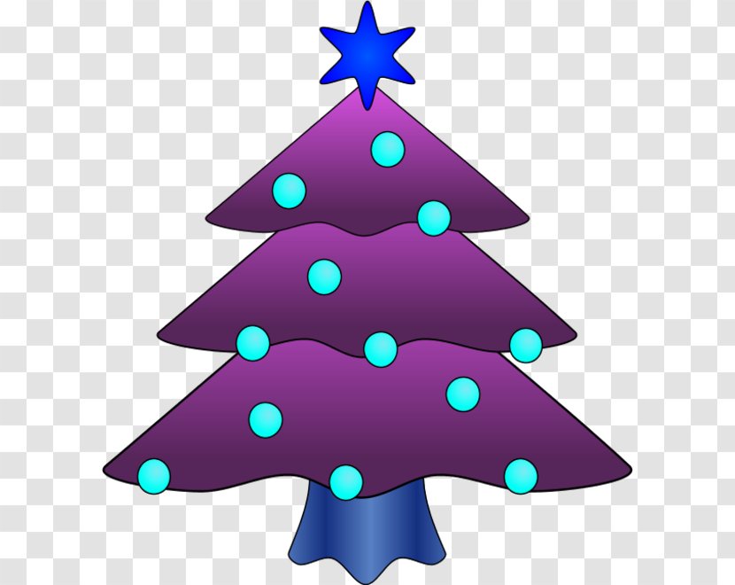 Christmas Tree Clip Art - Purple - Cliparts Transparent PNG