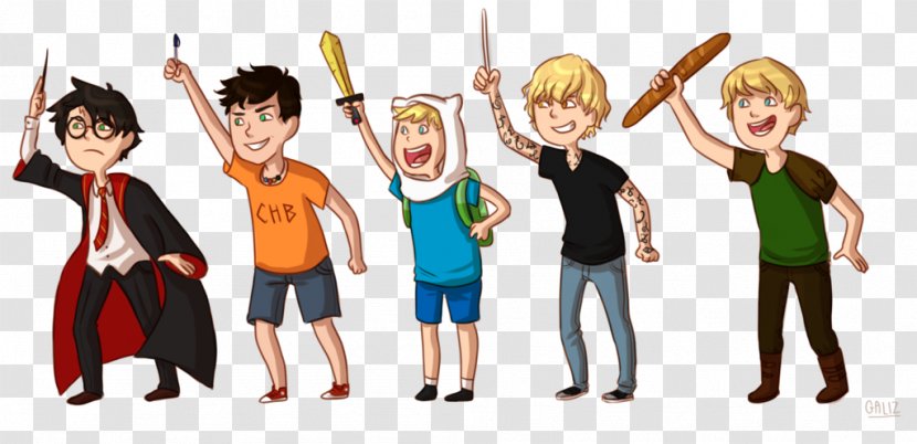 Percy Jackson Harry Potter Fiction Peeta Mellark Finn The Human - Cartoon Transparent PNG