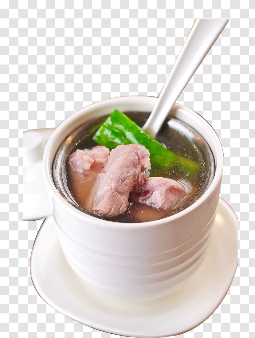 Bak Kut Teh Beef Noodle Soup Domestic Pig Pork Ribs - Bitter Melon Stew Transparent PNG