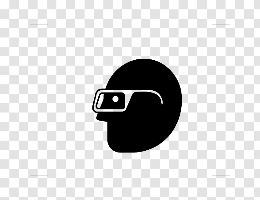 Eye Protection Face - Black And White Transparent PNG