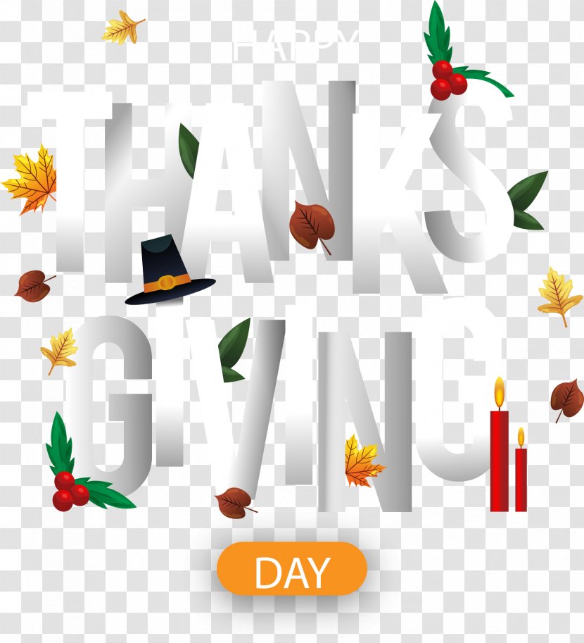 Typography Thanksgiving Clip Art - Typeface - Font Design Transparent PNG