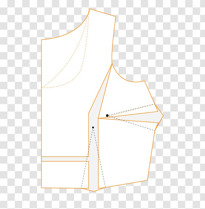 Paper Neck Line Pattern - Angle Point Transparent PNG