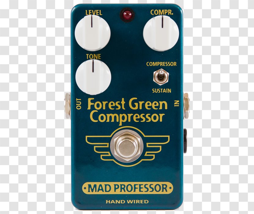 Effects Processors & Pedals Electric Guitar Audio Mad Professor Forest Green Compressor Dynamic Range Compression - Crazy Transparent PNG