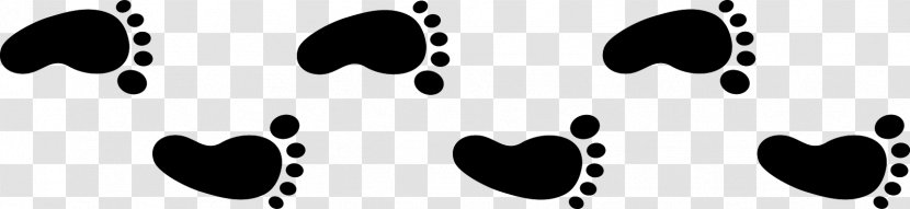 Walking Footprint Clip Art - Document - Feet Clipart Black And White Transparent PNG